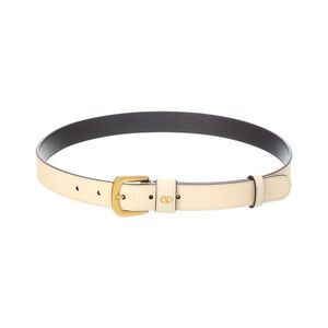 Valentino Vlogo Signature Mini Leather Belt, Beige
